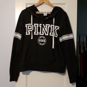 Half zip pink sweater